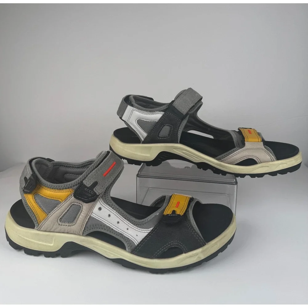 Ecco Offroad Yucatan Multicolor Merigold Sport Strappy Leather Sandals Mens 12